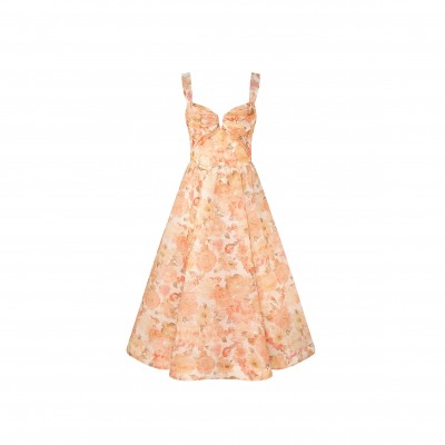 ZIMMERMANN REBELLION DRAPE MIDI DRESS 6847DC261